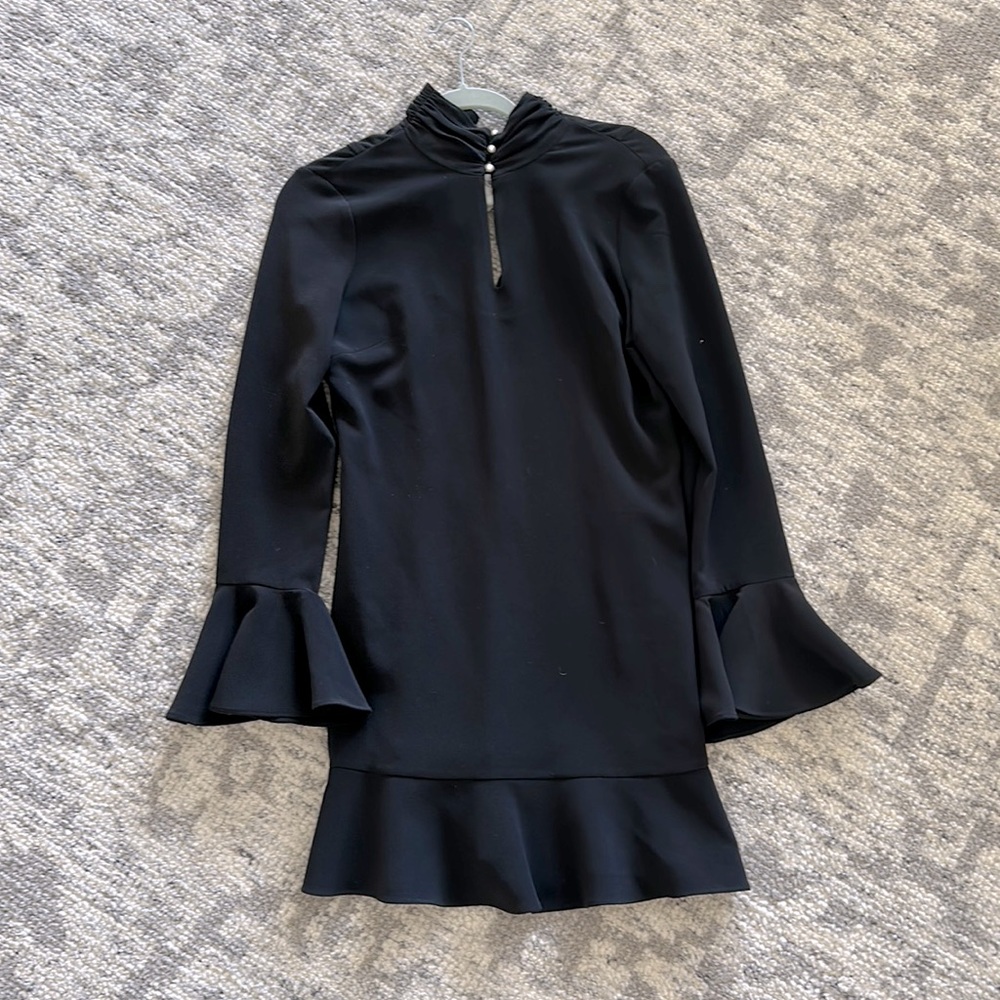 Intermix long sleeve black dress